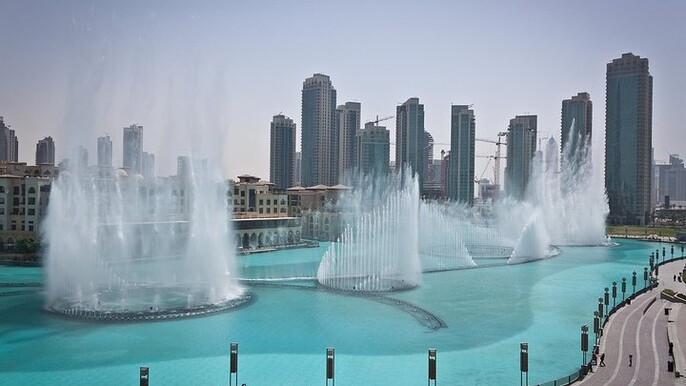 Burj Khalifa and Musical Fountains
