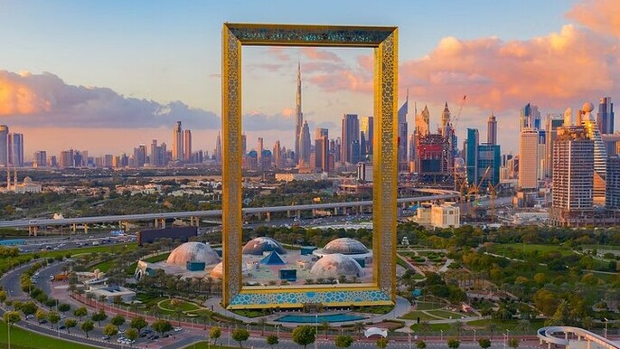 Dubai Frame Ticket with Glass Bridge And 360° City Views