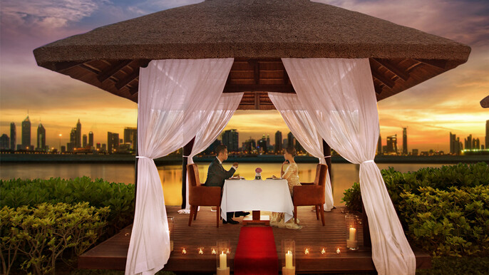 Private Romantic Cabana Dinner with Transfers