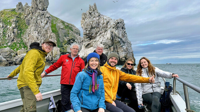 Howth coastal cruise to Ireland's Eye. Dublin. Guided.