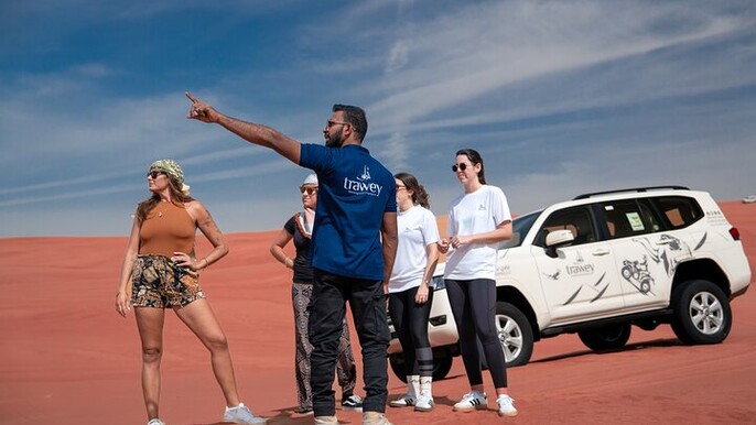 Express Desert Experience With Dune Bashing Sandboard and Camel