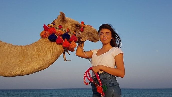 2 Hours Camel Ride in the Desert & Sea with Transfer / Hurghada