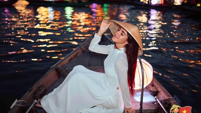 From Danang Sunset basket Floating Dinner Photoshoot