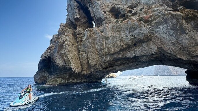 Jet ski tour from San Antonio (Ibiza) to Margaritas Islands