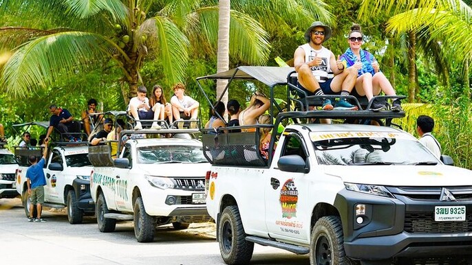 Koh Samui 4WD Shore Excursion All Island Highlights in One Trip