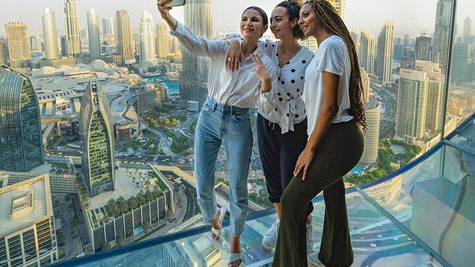 Dubai Skyline Tour View Palm Sky View and Burj Khalifa