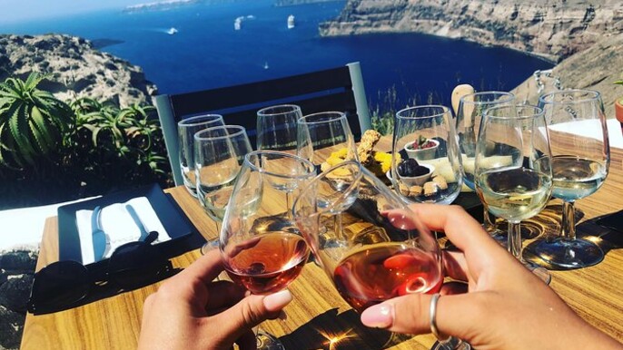 Wine Tasting Tour at 3 Wineries in Santorini