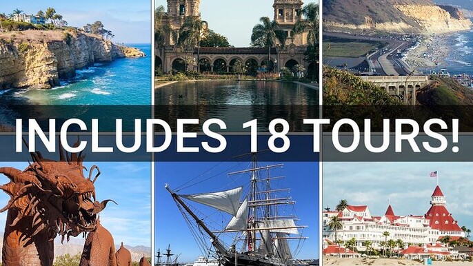San Diego 18 Audio Tours Bundle and Explore at Your Own Pace
