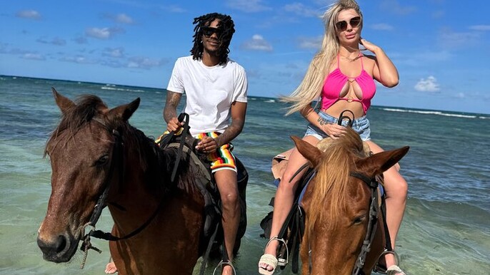 Horseback Riding In The Ocean from Montego Bay Private Transfer