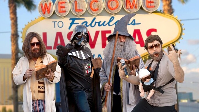 Movie Themed Wedding or Vow Renewal at Las Vegas Sign Direct Booking