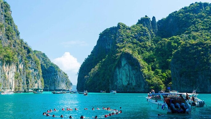 Explore the Wonders of Phi Phi Islands with lunch from Phuket