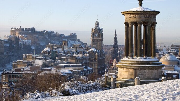 Festive Private Edinburgh, Christmas Market & Botanic Garden Tour