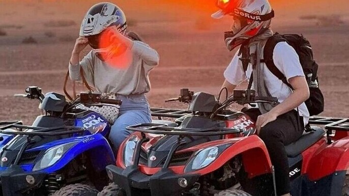 Enjoy ATV Quad in Agafay Desert, Sunset Camel & Dinner-Marrakesh