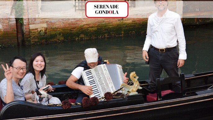Romantic Gondola Ride with Live Serenade along the Grand Canal