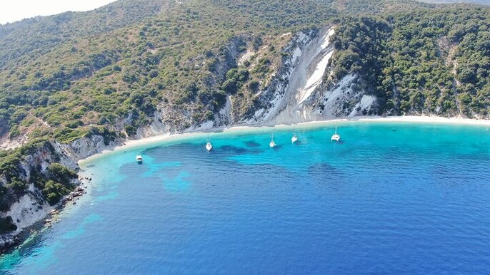 Scenic Cruise to Ithaca Island from Skala Beach in Kefalonia