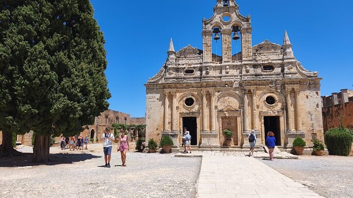 Rethymno: Arkadi Monastery, Margarites Village & Melidoni Cave.