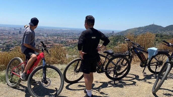 Barcelona to Tibidabo: Hidden Gems and Scenic views E-Bike Tour