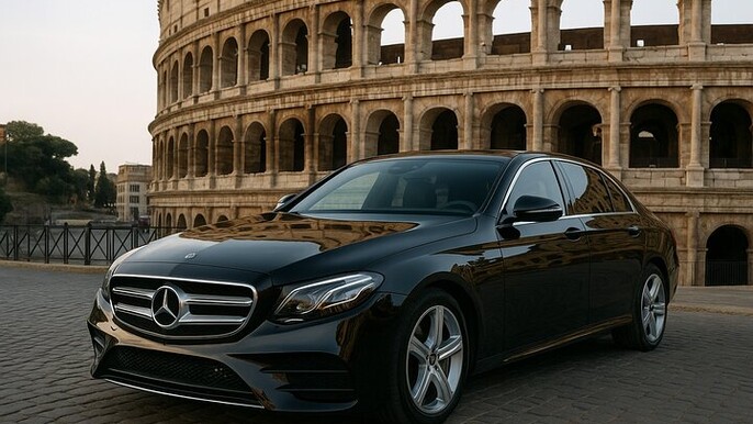 Night service transfer from Rome Fiumicino to Rome Hotel