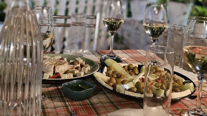 Bazaar Terrace Wine Tasting in Gjirokastër