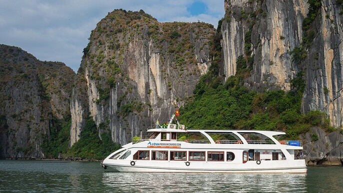 Alova Premium Cruise Halong Deluxe Day Tour with Transfer & Meal