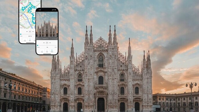 The Empire and Art Tour of Milan with Self Guided Mobile App