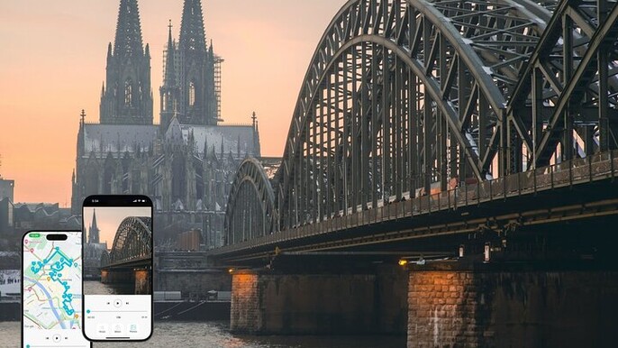 Cologne Walking Tour from Roman Era to World War 2 with an App