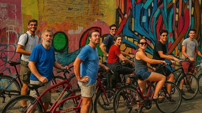 FUN BIKE RIDE And LUNCH At CHEF ANTHONY BOURDAIN FAVORITE SPOT
