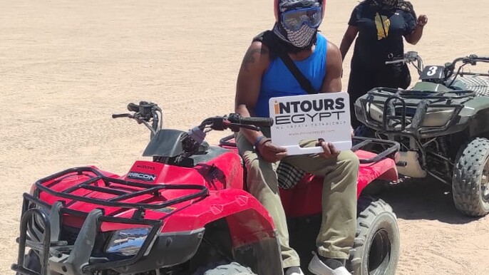 Hurghada thrilling time with the Quad bikes and Camel ride