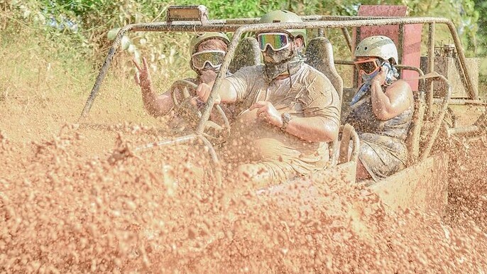 Buggy Tour in Punta Cana with Stops at Macao Beach and the cenote