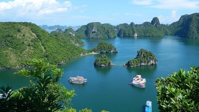 Full-Day Halong Bay Islands and Cave Tour by Transfer Expressway