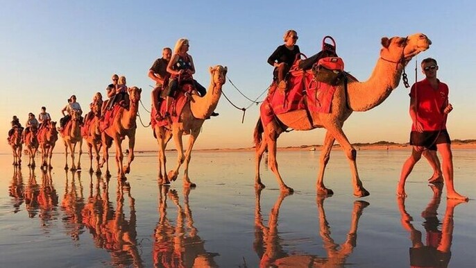 Sunset Camel Ride With Barbeque - Aagdir