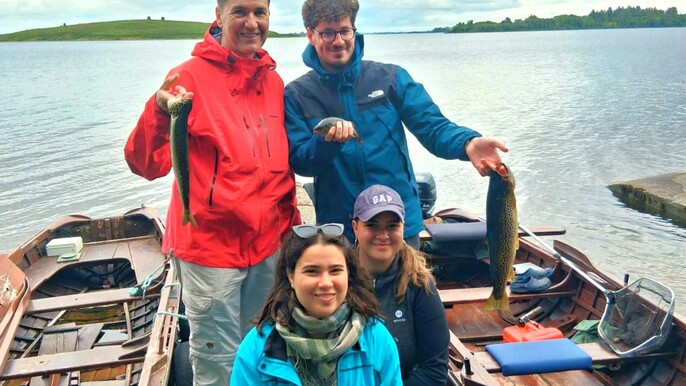 Wild brown trout fishing on Lough Corrib. Galway. Private guided.