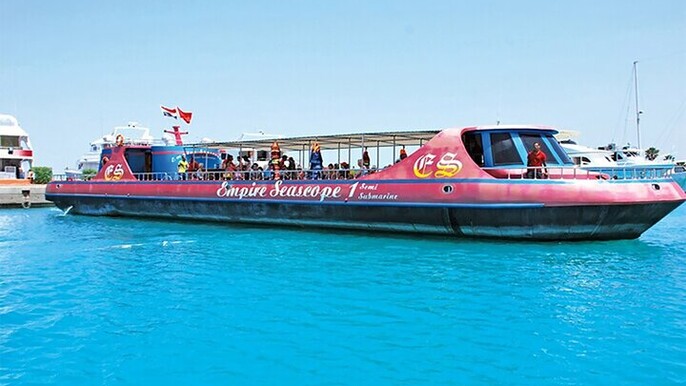 2 Hour Semi Submarine and Snorkel Tour in Hurghada