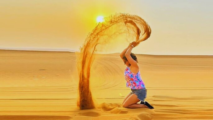 Morning Camel Safari Tour with Breakfast and Sandboarding