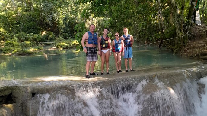 Blue Hole, Secret Falls & Dunn’s River Falls Combo Day‑Trip – full‑day, skip‑the‑line access, from Montego Bay Area