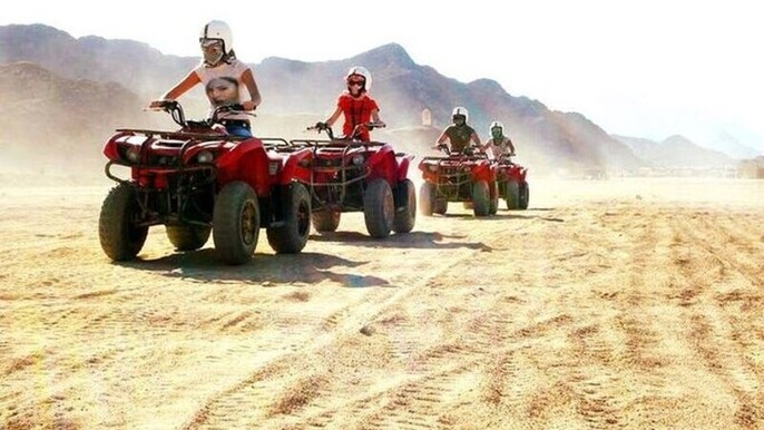 Sunset Safari: ATV Quad Adventure & Camel Ride in Marsa Alam