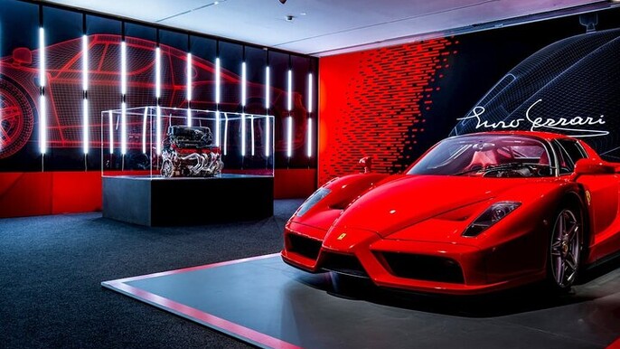 Maranello Ferrari Museum Entrance and Professional F1 Simulator