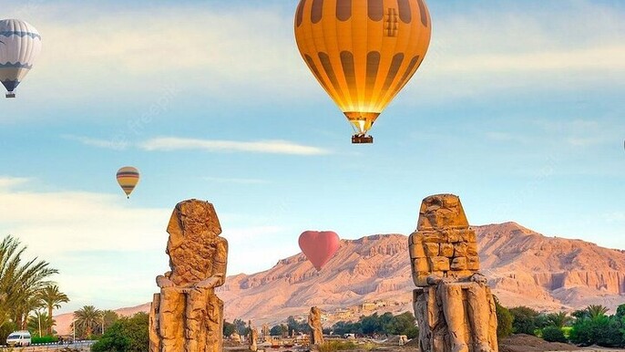 Hot Air Balloon Journey Over Luxor's Ancient Wonders from Luxor