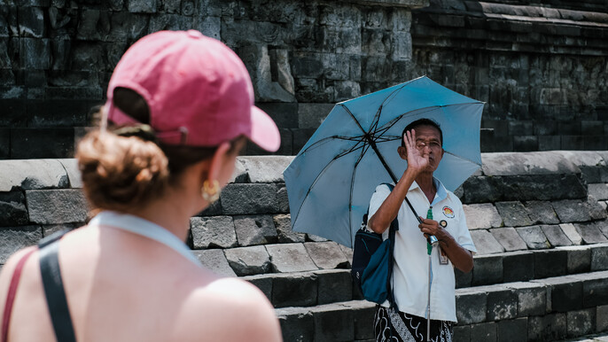 From Probolinggo : Borobudur Climb-up and Prambanan Temple Shared Guide Tour 2D1N