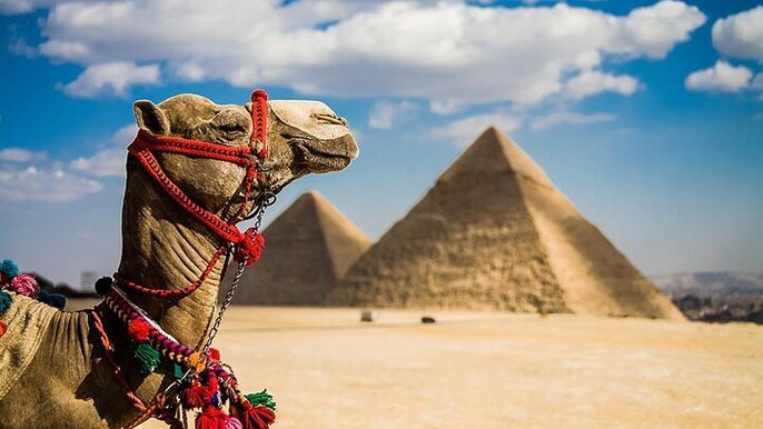 Pyramids of Giza and Egyptian Museum Semi Private from Hurghada