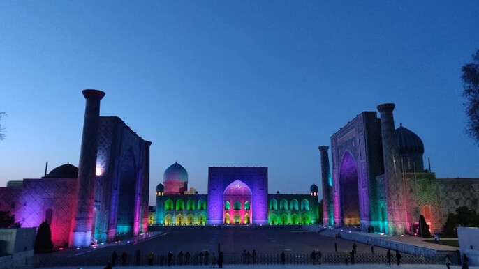Samarkand Half Day Walking Tour Day / Night Options - TH