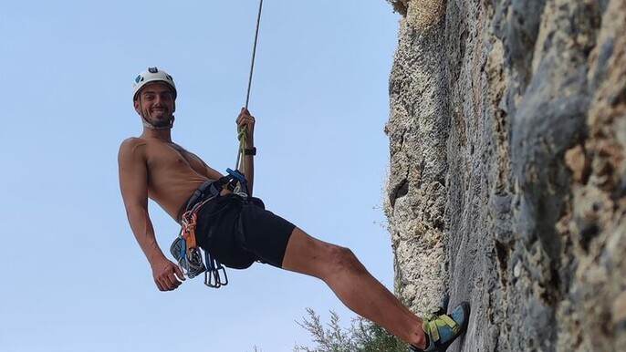 Rock Climbing in Athens with a Guide