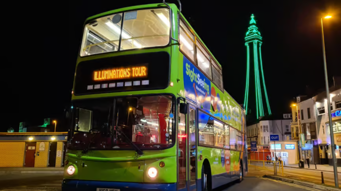 Blackpool: Illuminations Open Top Bus Tour
