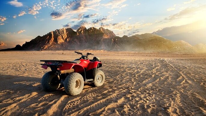3-Hour Private Sunrise ATV Quad with Camel Ride from Hurghada