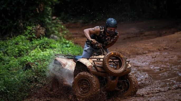 Half-Day Cancun ATV Adventure with Ziplines & Cenote