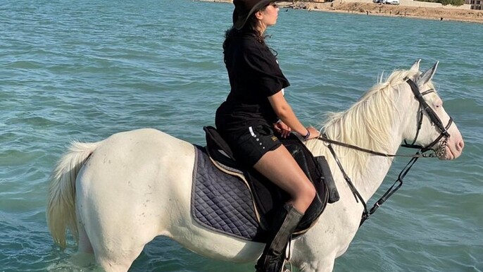 2H Sunrise Horseback Ride in Sea & Desert With Transfer Hurghada