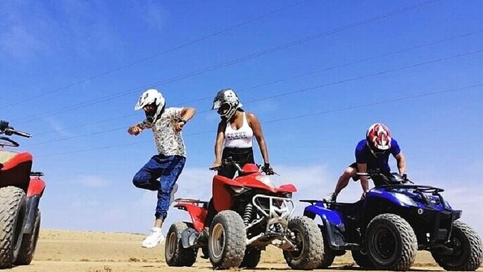 Agafay desert ATV Quad with Sunset Camel Ride & Show - Marrakesh