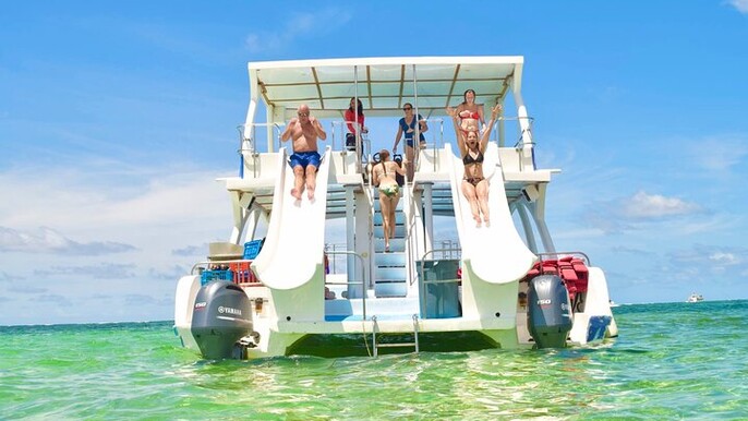 Punta Cana VIP Party Cruise with Snorkeling & Double Slide