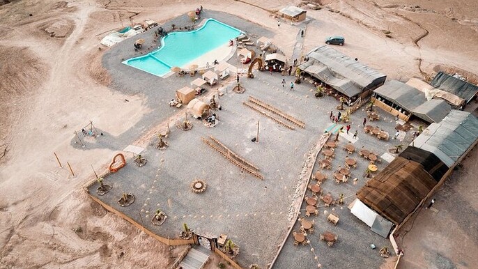 Marrakech Sunset Dinner in the Agafay Desert with Show and Pool