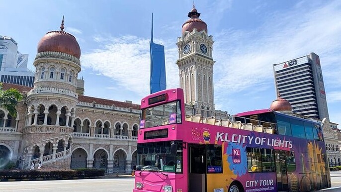 Nightlife Walking Tour with Local Guide & Hop-on Hop-Off Bus Tour
